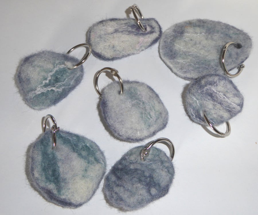 Felt 'slate' keyring - gift for him, her or teenager