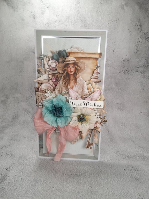 Best Wishes Handmade Card (A)