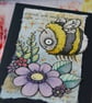 summer bee - original collaged aceo - Image 6
