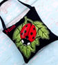 Nature Themed Ladybird Ladybug Linen Lavender Bags - Image 1