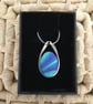 Teardrop Pendant in Peacock Colours - Image 3