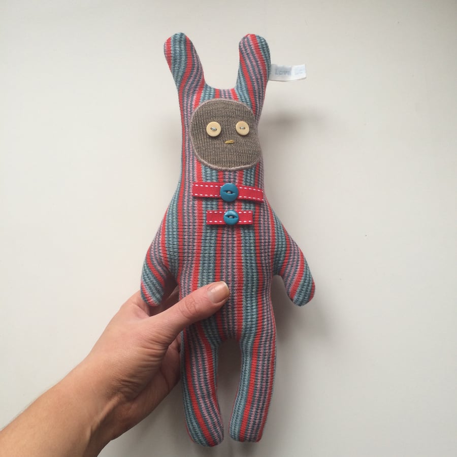 S A L E -  Mini Knitted Bunny Bear  