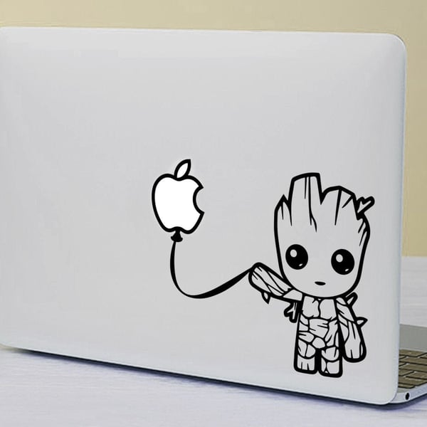 BABY GROOT MacBook Decal Sticker fits all MacBook models