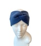 Pastel Blue Fleece Headband Soft Wide Adult Twist Winter Ear Warmer Head Wrap