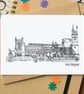 Hartlepool Skyline Greetings Card