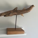 Driftwood Shark Dinosaur Sculpture