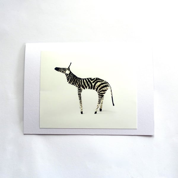 Zebra Zoo Card - SALE ITEM READY TO SHIP