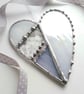 Stained Glass Heart - Iridised White