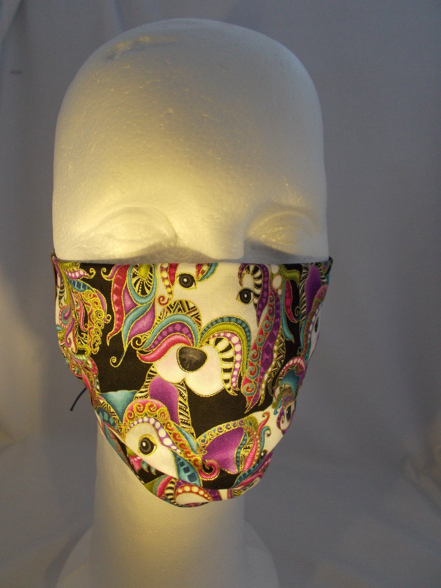 Adult Fabric Face Covering - Dogs