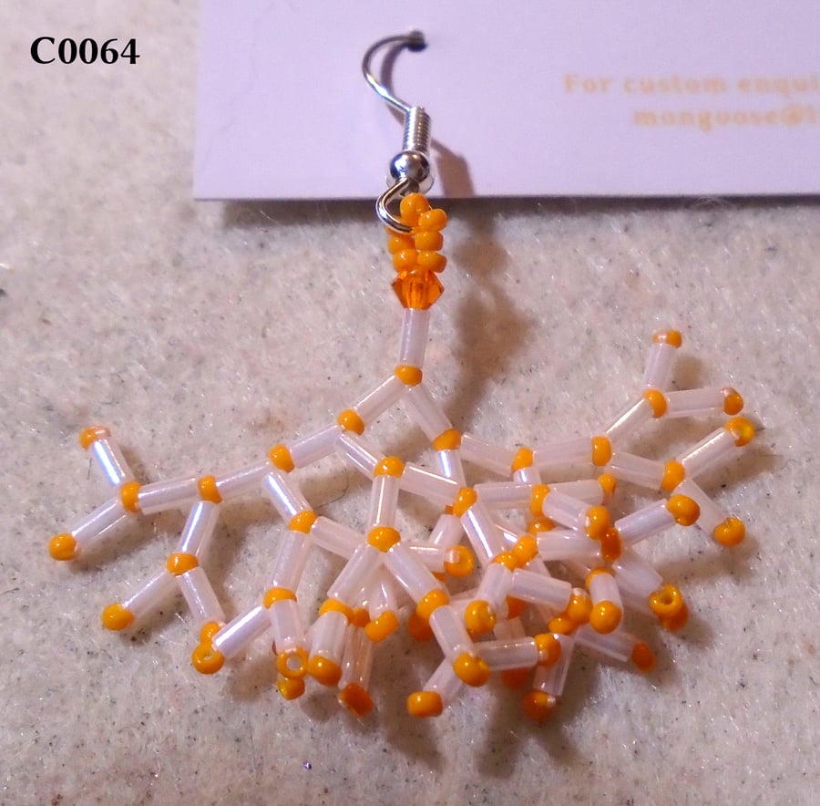 Fractal-style earrings (customisable)