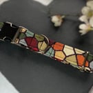 Mosaic Handmade Dog Collar, Quick Release Buckle