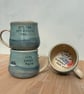 Handmade ceramic mug "sea police"