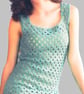 VINTAGE CROCHET PATTERN PDF Green Granny Dress - Image 3