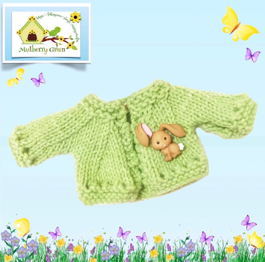 Woodland Adventure Green Cropped Cardigan 