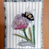 Bee and Flower Mini Quilt Wall Hanging