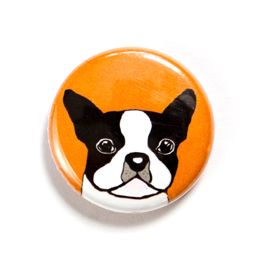 Boston Terrier Dog Badge