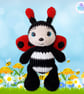 Crochet ladybird soft toy. Ladybird plushie. Ladybird toy. UKCA tested soft toy. - Image 8