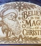Believe in the Magic of Christmas – Santa Wooden Wall Plaque