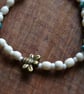 Bee bracelet with turquoise chips  - Image 3