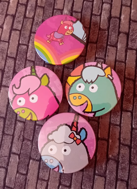 Picture Book  Badge - Unicorn