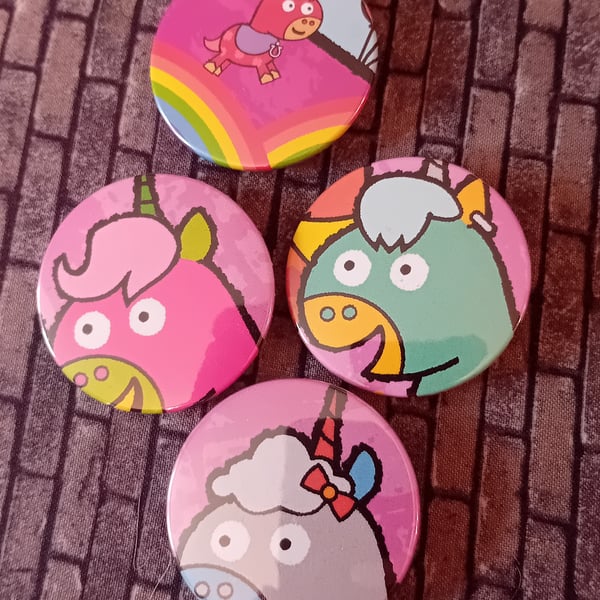 Picture Book  Badge - Unicorn