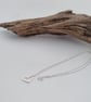 Fine Silver Textured Heart Necklace - Image 4