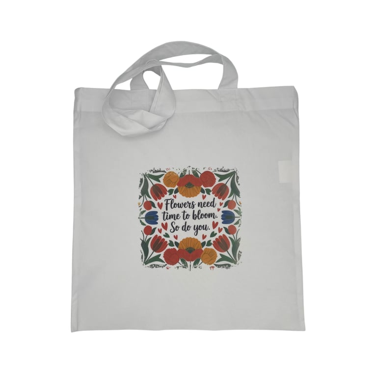 Inspirational Floral Tote Bag