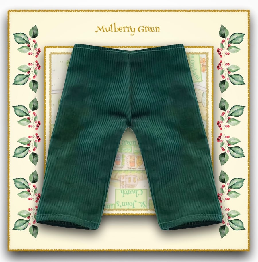 Teal Corduroy Trousers