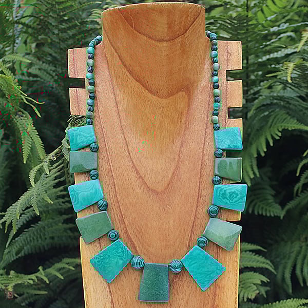 African Greens Necklace