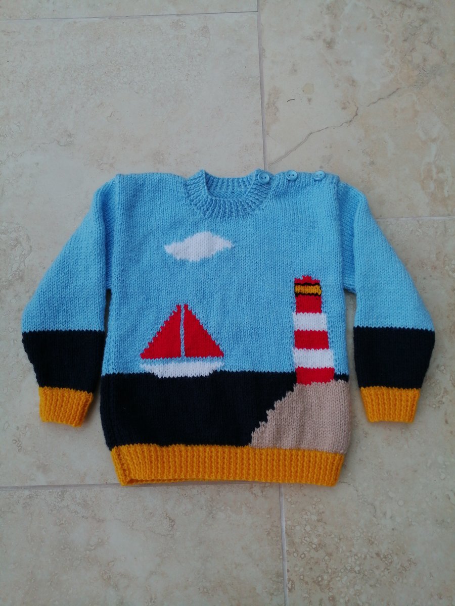 Child's Seascape Jumper