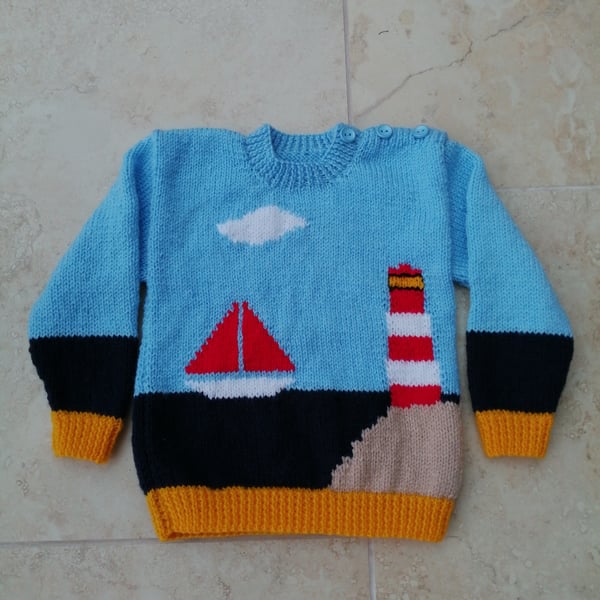 Child's Seascape Jumper