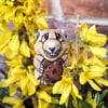 Reserved for Loretta - Wood carving - Filbert the Fat Sand Rat