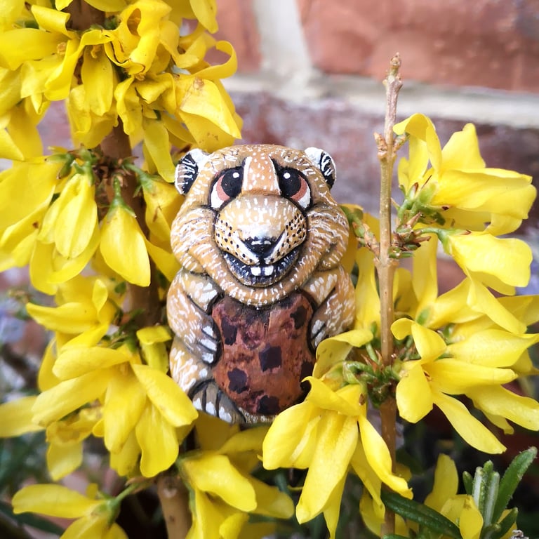 Wood carving - Filbert the Fat Sand Rat
