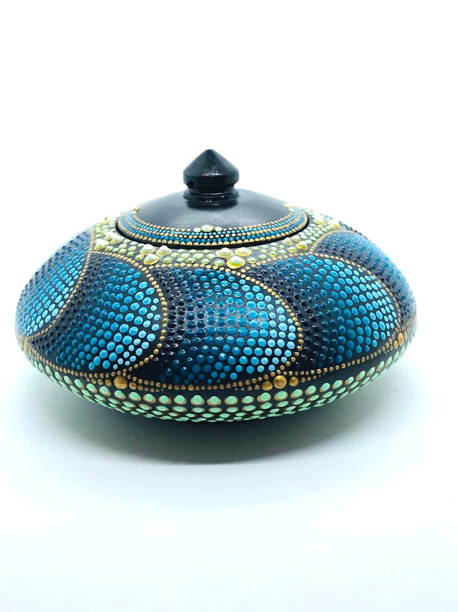 “Blue Mamba” Tealight-Trinket Pot