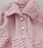 Hand knitted babys matinee coat,baby coat,traditional baby,vintage baby knits - Image 3