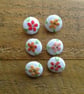 6 hand embroidered buttons. - Image 2