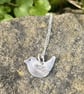 Handmade Sterling Silver 925 Bird Pendant Necklace & Chain