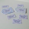 Message Tags and Mini Note,Thank You for Your Custom,DaisyPrint,30pk
