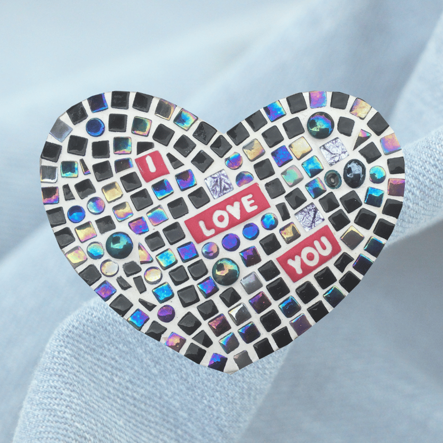 I Love You Mosaic Heart