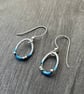 Enamel Earrings, pebble earrings, enamel jewellery, sea themed earrings, enamel, - Image 2