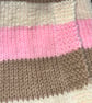 Beautiful handknitted baby blanket in Hayfield Baby chunky yarn