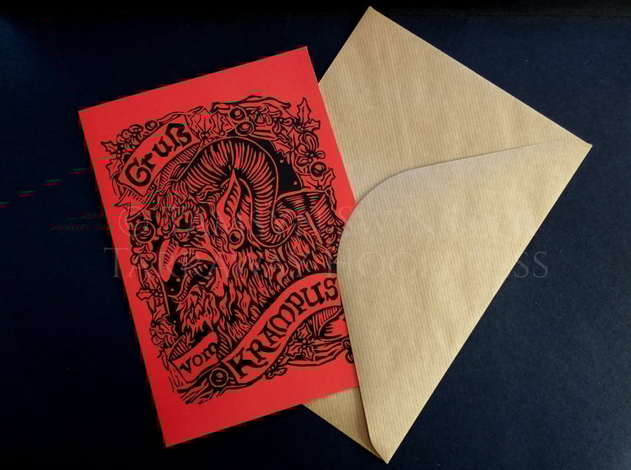 Gruß vom Krampus - Gruss vom Krampus A5 Blank Greetings Card