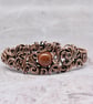 Wire Wrapped Goldstone and Copper Cuff Bracelet - Image 2