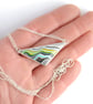 Geometric boatite and silver pendant - Image 2