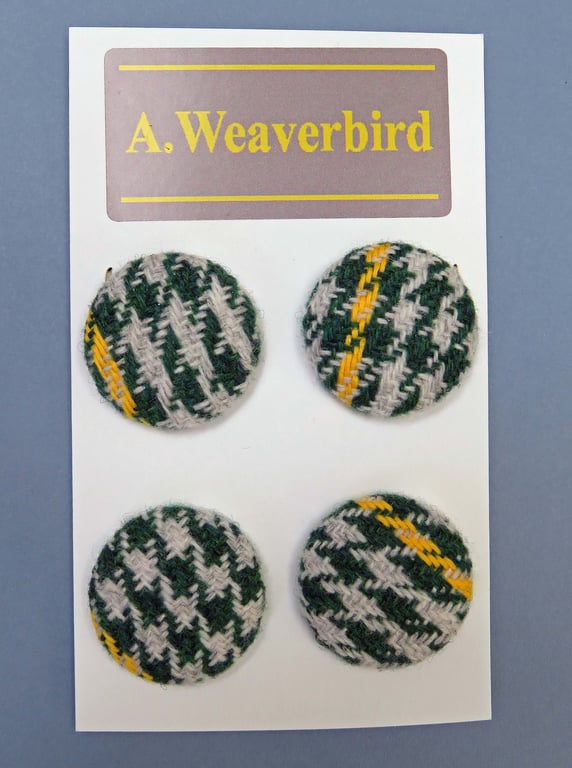 Green Striped Buttons