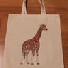 Giraffe Eco Fabric Reusable Shopping Tote Bag