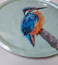 Kingfisher Tray Wildlife Gift, Bird Lover Melamine Serving Tray - Image 3