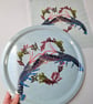 Common Lobsters in Seaweed heart tray, Coastal Inspired Gift, gloss finish - Image 3