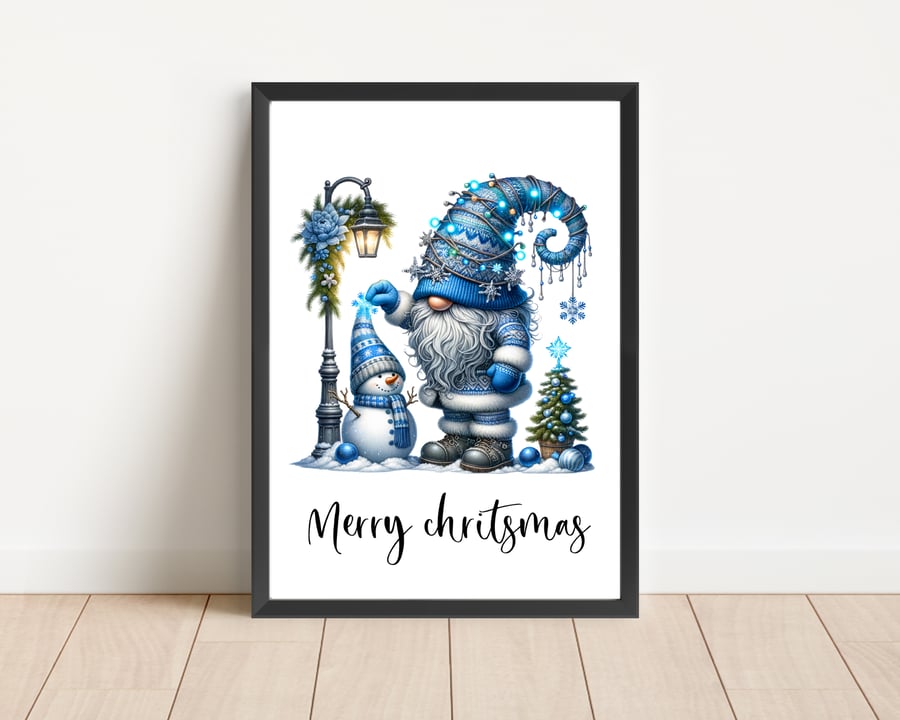 Christmas Print Wall Art Home Decor Festive Gift