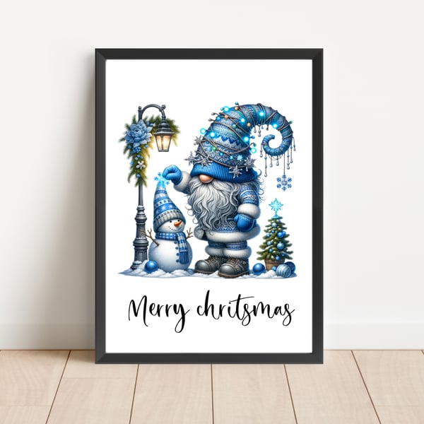 Christmas Print Wall Art Home Decor Festive Gift